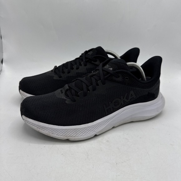 Hoka One One Solimar Shoes Mens 9.5 Black White Running Athletic Sneakers‎ main image 4